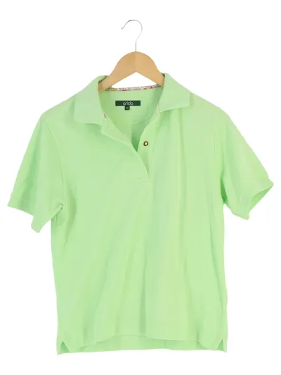 ARIDO Damen Poloshirt Gr. 38/M Grün Casual Sportlich Basic Kurzarm