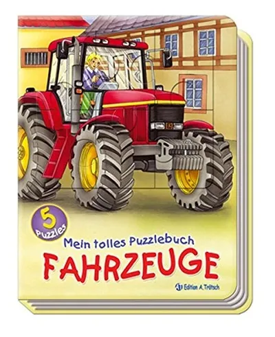 Edition Trötsch Puzzlebuch Fahrzeuge 5x12 Teile Kinder Lernspielzeug Feinmotorik