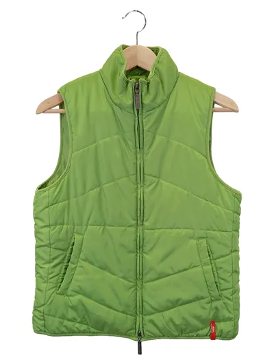 ZABAIONE Damen Leichte Weste Gr. 36/S Grün Steppweste Casual Outdoor