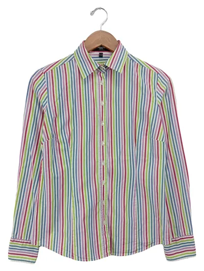 LAWRENCE GREY Damen Freizeithemd Gr. 36/S Mehrfarbig Gestreift Casual Langarm