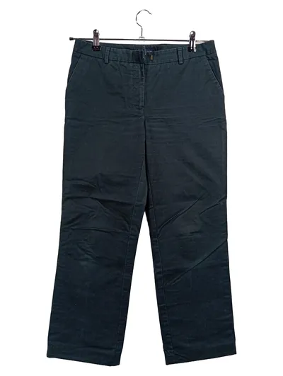 Tommy Hilfiger Stoffhose Damen Gr. 6 Chino Grün Baumwolle Casual