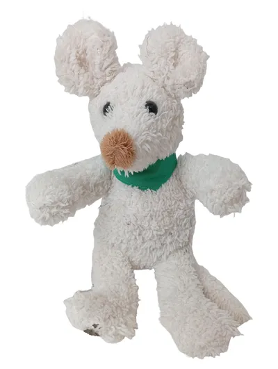 SIGIKID Baby Kuscheltier Maus weiß 21 cm Stofftier Schmusetier