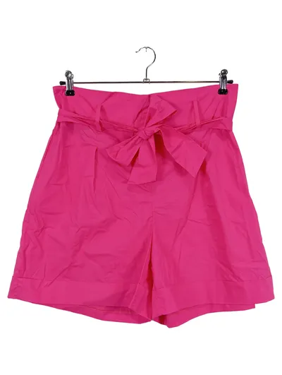 MALIBU High Waist Shorts mit Bindegürtel Damen Rosa Gr. 38 Baumwolle