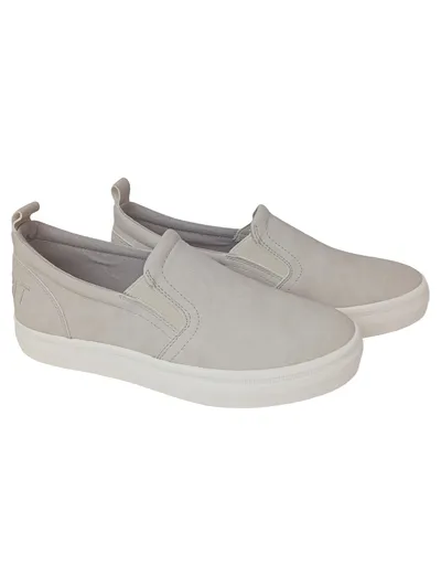 ESPRIT Damen Slipper Gr. 36 Beige Slip-On Casual Freizeitschuh