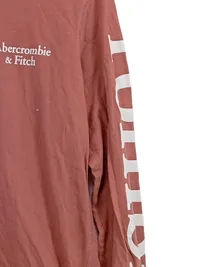 Abercrombie & Fitch Langarmshirt Herren XS Rosa Baumwolle Logo 2