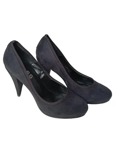 CLAAS Pumps Damen Wildleder Schwarz Elegant Gr. 38 Absatz 10cm