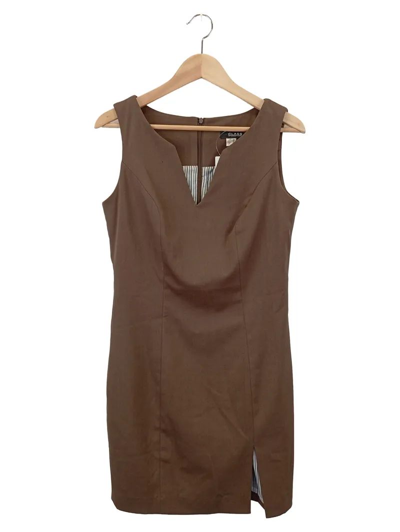 CLAAS Damen Businesskleid Gr. 38 M Braun Elegant Ärmellos Büro 1