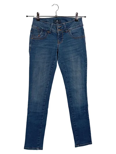 LTB Damen Jeans Slim Fit Blau W26/L30 Stretch Denim Hose