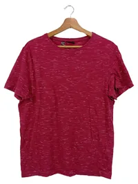 bpc Bonprix Collection T-Shirt Herren Einheitsgröße Rot Meliert Kurzarm Casual 1