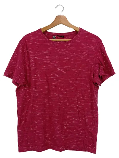 bpc Bonprix Collection T-Shirt Herren Einheitsgröße Rot Meliert Kurzarm Casual