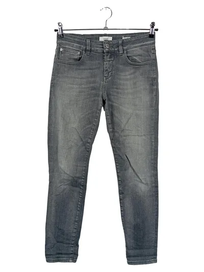 CLOSED Damen Jeans Wide Fit W27/36/S Grau Baker Klassisch
