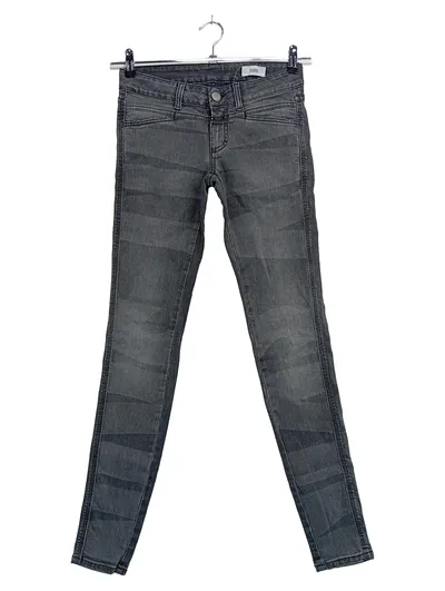 CLOSED Damen Jeans Skinny Fit Grau W25/34/XS Stretch Hose