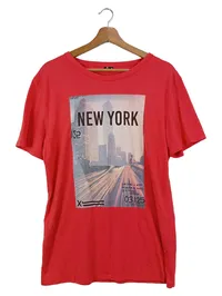 FIREFLY Herren T-Shirt Gr. 48/M Rot Streetwear New York Print 1