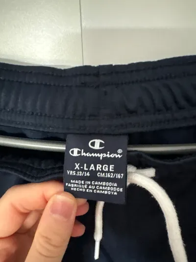 Champion Jogginghose Kinder Gr. 158/164 XL Blau Trainingshose Sport