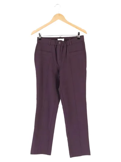 HELENA VERA Damen Stoffhose Gr. 36 S Lila Business Elegant Hose