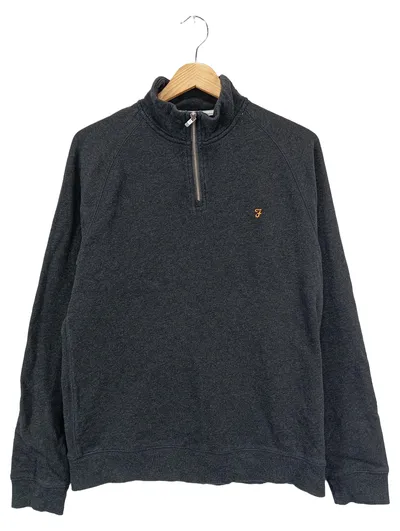 FARAH Herren Sweatshirt Grau Gr. 52/L Klassisch Streetwear Vintage Casual