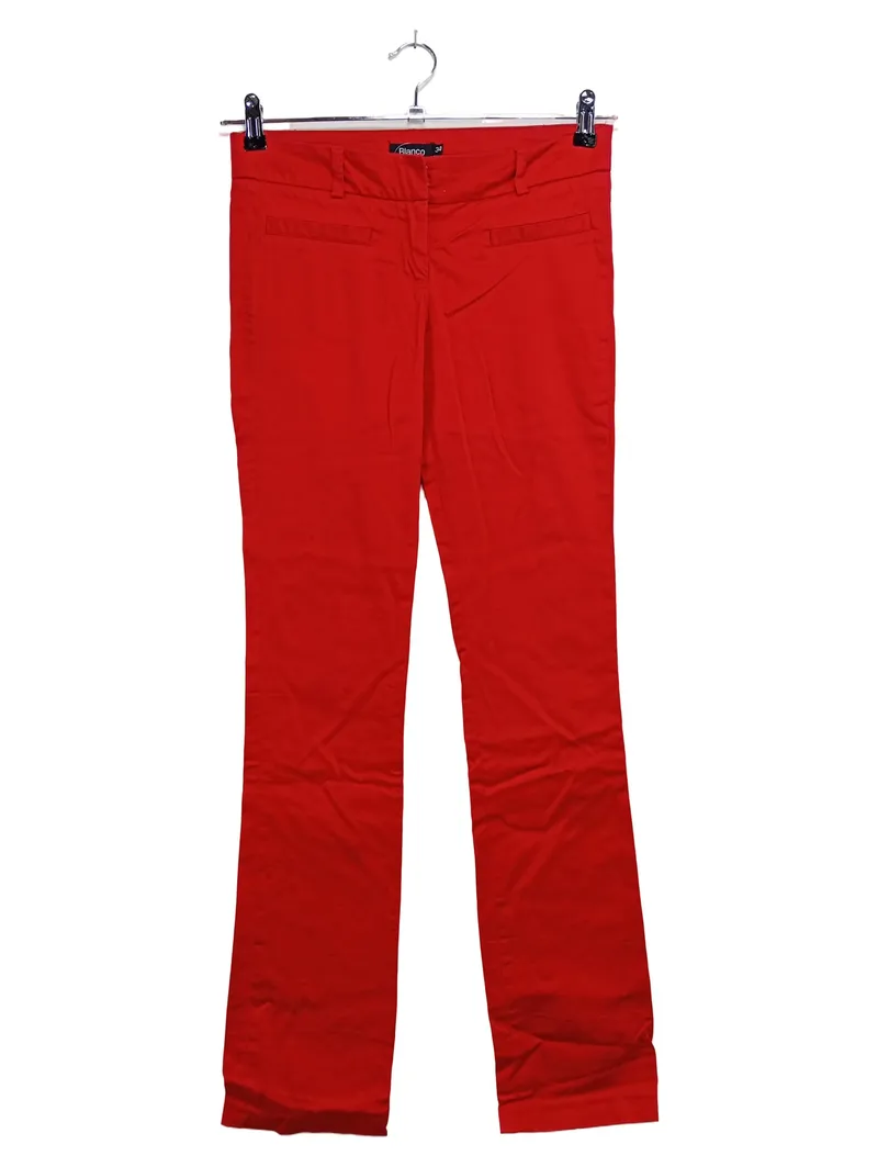 BLANCO Damen Stoffhose Gr. 34 Rot Klassisch Elegant Business Hose 1