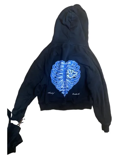 PEQUS Hoodie Herren Gr. M Schwarz Island of Heartbreaks Streetwear