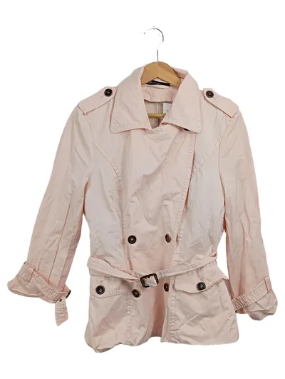 MARC CAIN Leichte Jacke Damen Rosa Einheitsgröße Trench-Stil Elegant Casual