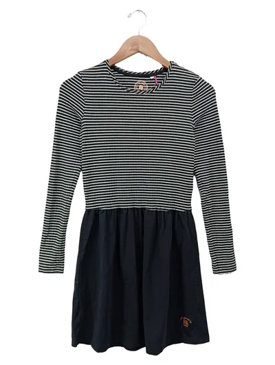 GEORGE Kinder Freizeitkleid Gr. 164 Gestreift Baumwolle Schwarz Weiß