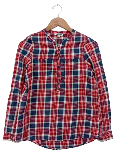 CREEKS Kinder Hemdbluse Gr. 158 Rot Kariert Langarm Casual Baumwolle