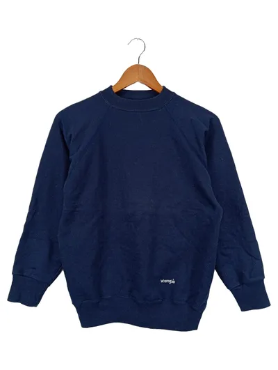 WRANGLER Damen Sweatshirt Blau Gr. 36/S Vintage Streetwear