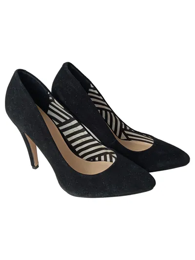 AKIRA Damen Pumps Gr. 40 Schwarz Elegant Klassisch Hoher Absatz