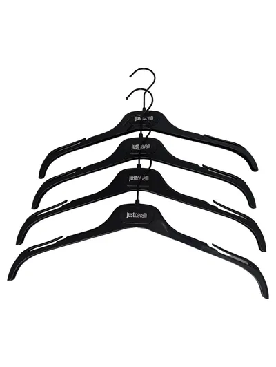 JUST CAVALLI Kleiderbügel 4 Stück Schwarz Kunststoff 41 cm