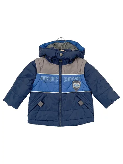 GEOX Kinder Outdoorjacke Gr. 68 Blau Winterjacke Kapuze