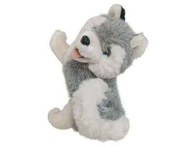 GERHARDS SPIEL UND DESIGN Kuscheltier Hund Husky Grau 26cm Charmant Plüschtier