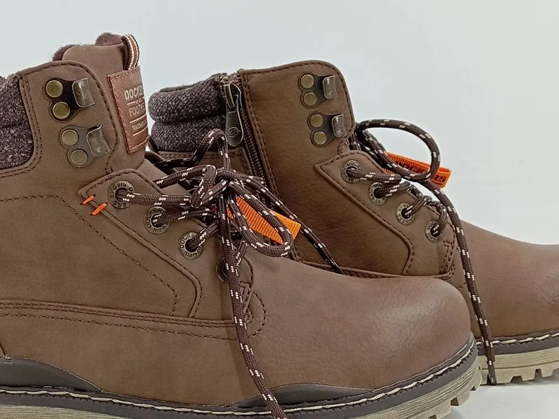 Dockers by Gerli Herren Stiefel Boots Braun Gr. 41 Outdoor Schnürung 3