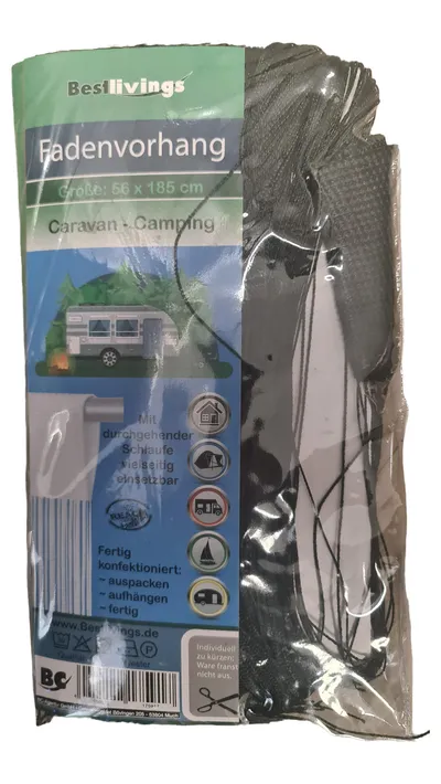 Bestlivings Fadenvorhang Polyester Grün 56x185 cm Praktisch Outdoor
