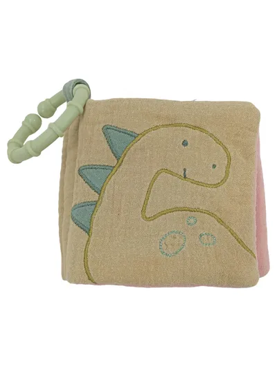 Fehn Stoffbuch Baby Fühlbuch Dinosaurier Dino Soft Book Babyspielzeug