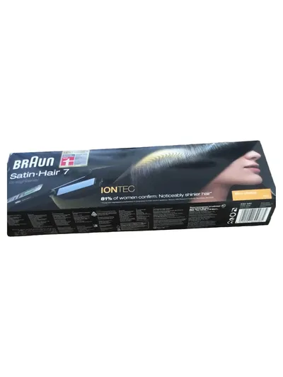 BRAUN Satin-Hair 7 Glätteisen IONTEC Haarglätter Schwarz