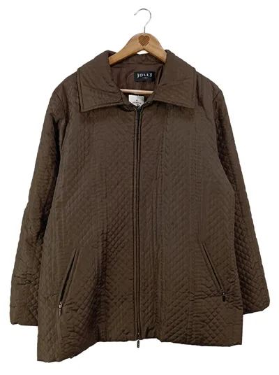 JOLLY BABY Damen Steppjacke Gr. 44/XXL Braun Klassisch Elegant