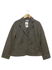 BONITA Blazer Damen Gr. 38 Grau Klassisch Baumwolle Business Büro Jacke 1