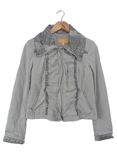 BIBA Damen Reitjacke Gr. 36/S Grau Elegant Vintage