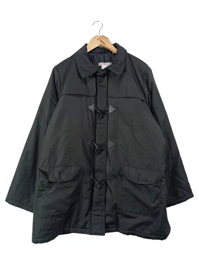 ANTHOLOGY Herren Dufflecoat Schwarz Gr. 50/L Klassisch Polyester Jacke