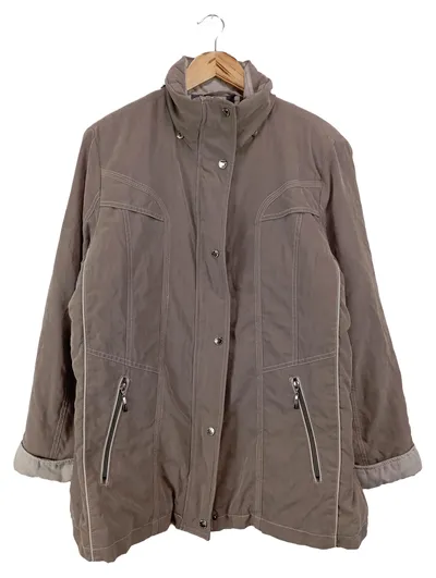 WINDFIELD BY DANWEAR Leichte Jacke Herren Grau Klassisch Elegant Gr. 46/M