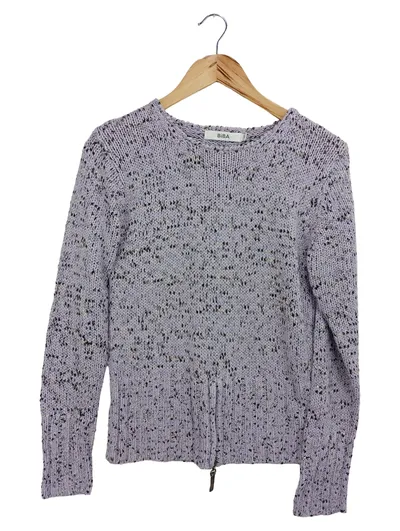 BIBA Pullover Damen Gr. 36/S Lila Meliert Casual Strick Langarm