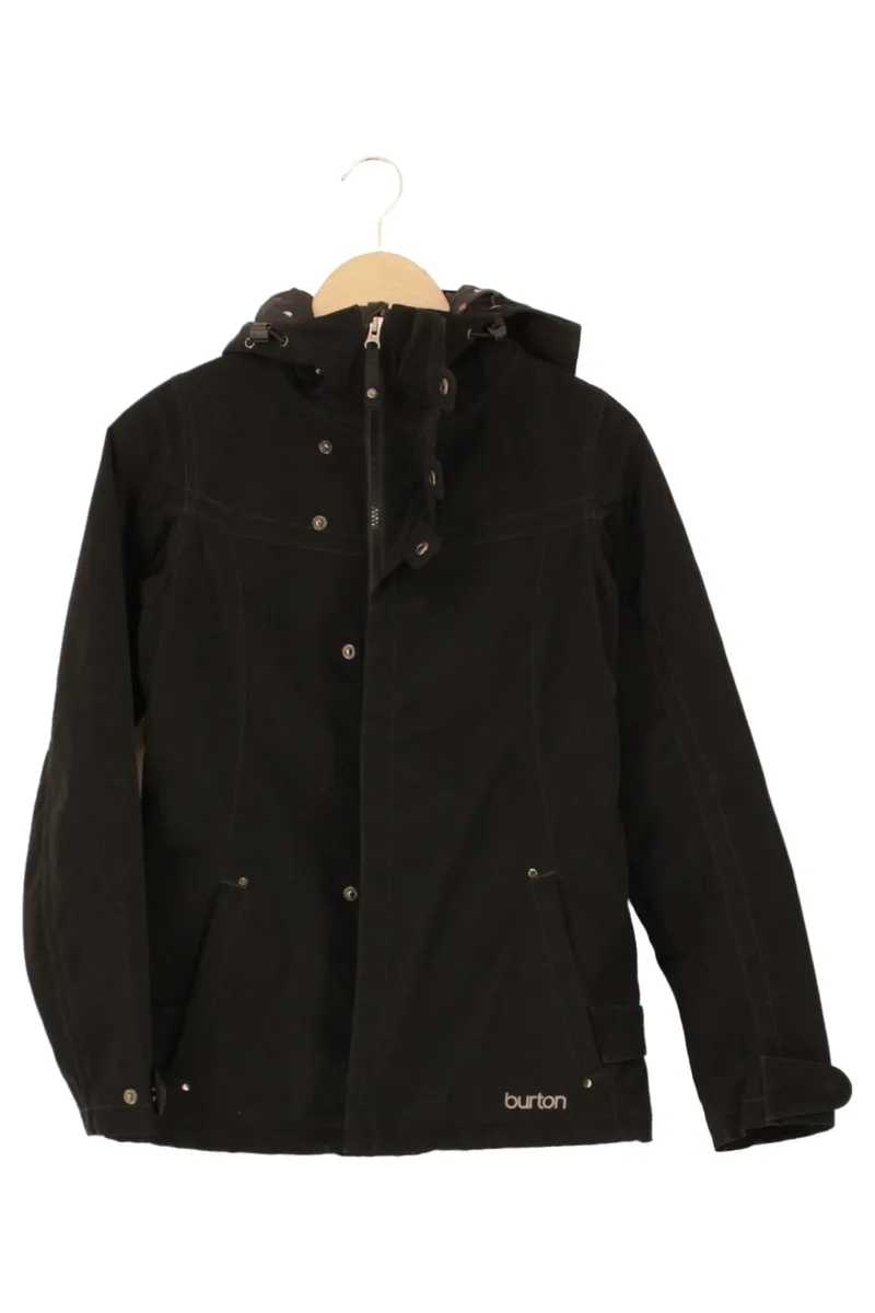 BURTON Damen Outdoorjacke Schwarz Gr. 34/XS Sportlich Kapuze 1