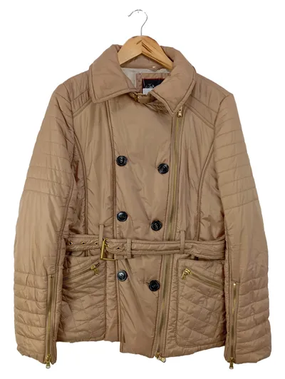 APRIORI Damen Steppjacke Gr. 40/L Beige Elegant Klassisch