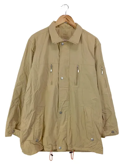 BRICE Herren Leichte Jacke Gr. 50/L Beige Klassisch Woll-Mix Übergangsjacke