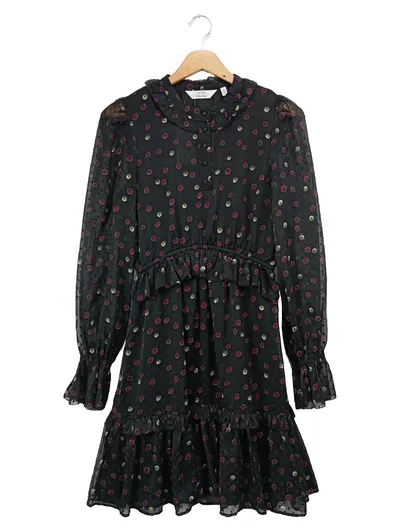 & OTHER STORIES Blusenkleid Damen 34;XS Schwarz Blumenmuster Elegant
