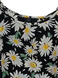 Cotton On Top Camisole Damen Gr. 34/XS Schwarz Blumenmuster Sommer Trägertop 4