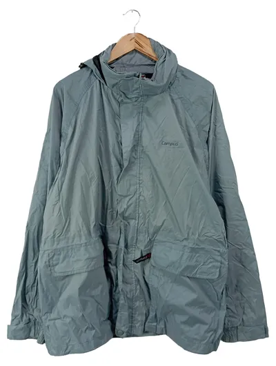 CAMPUS VERLAG Damen Outdoorjacke Grau Gr. 42/XL Praktisch Kapuze