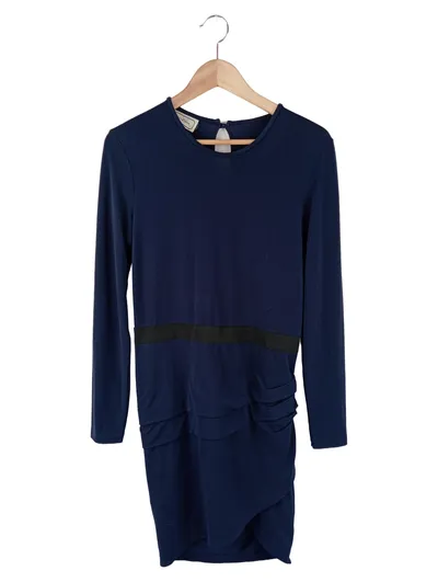 BY MALENE BIRGER Damen Blusenkleid Gr. 40/L Blau Elegant Minimalistisch