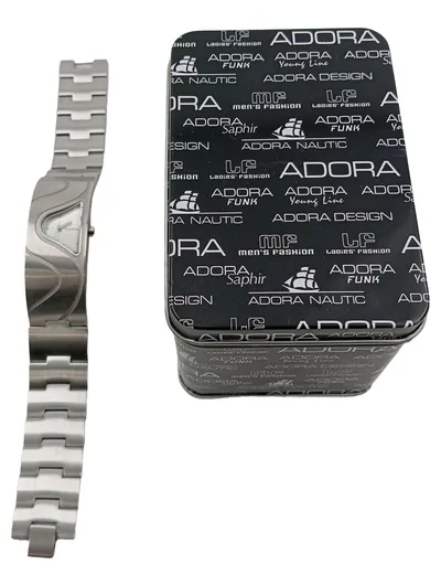 ADORA Damen Armbanduhr Elegant Silber Edelstahl 3 ATM Wasserdicht