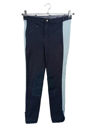 EQUILIBRE Damen Reithose Gr. 36 S Blau Sportlich Baumwolle