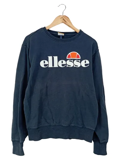 ELLESSE Pullover Damen Sweatshirt Blau Gr. 38/M Casual Sportlich